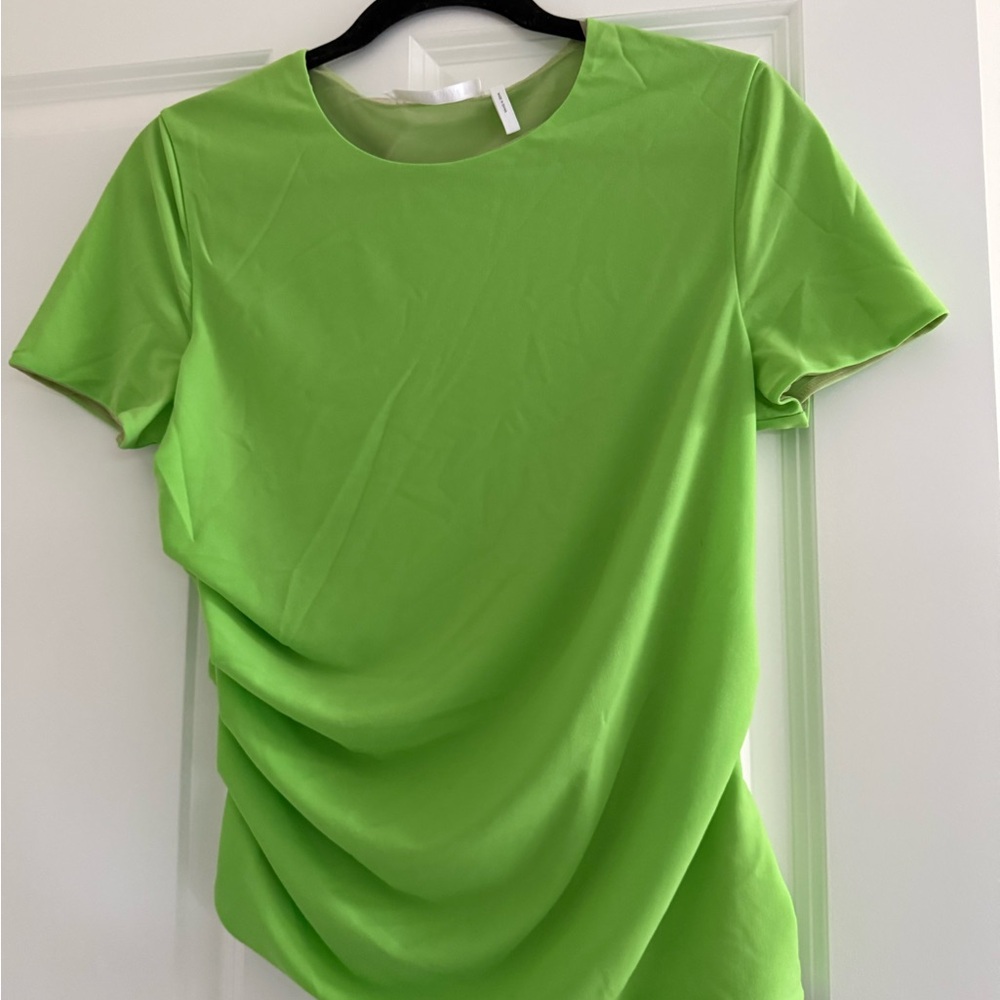 Helmut Lang Women's Crepe Hosiery Reversible Short Sleeve
